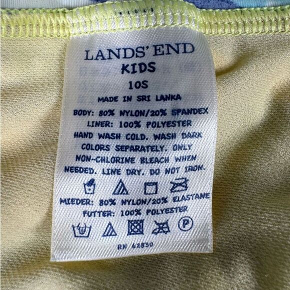 Lands End Kids Two-Piece Tankini Butterflies and Ruffles Girls Size 10S EUC - Picture 4 of 14